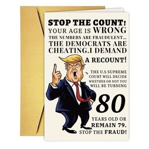 Lot Of 10 Funny 80th Birthday Card, Hilarious 80 Years Old Birthday Card Gift